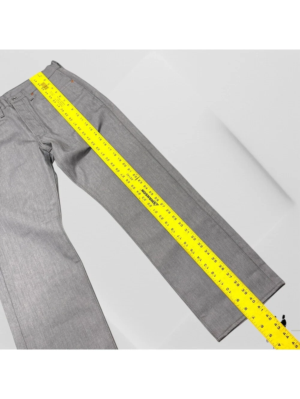 Levis 501 Shrink To Fit Button Fly Jeans Color Silver Gray Rigid 32 x 30 NWOT